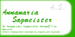 annamaria sagmeister business card